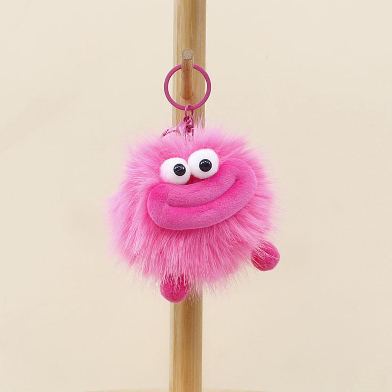 Stuffed Plush Animal Keychain With Big Mouth Design For Bag Ornament Bag
