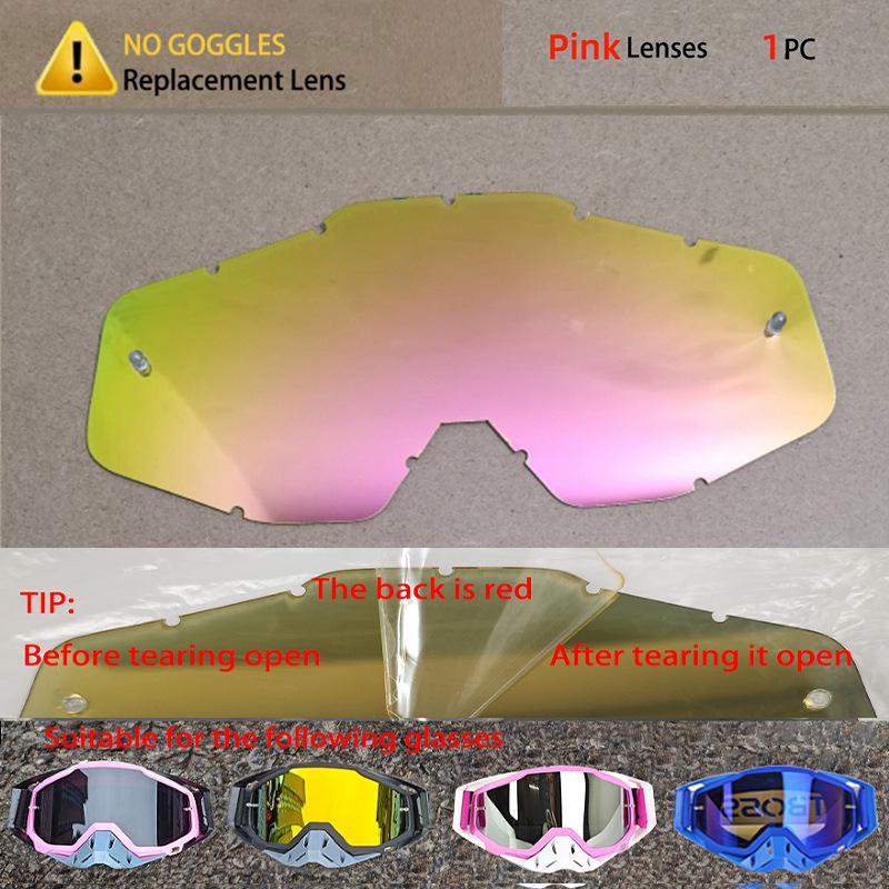 

Direct sale ski motorcycle outdoor sports riding goggles, mountain climbing windproof and sandproof goggles, helmet sunglasses Generation-Pink lenses