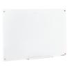 Magnetic Glass Whiteboard, Dry Erase Board 1200 x 800 mm, Wall-Mounted Large White Glassboard Frameless, with Marker Tray, an Eraser and 2 Markers,