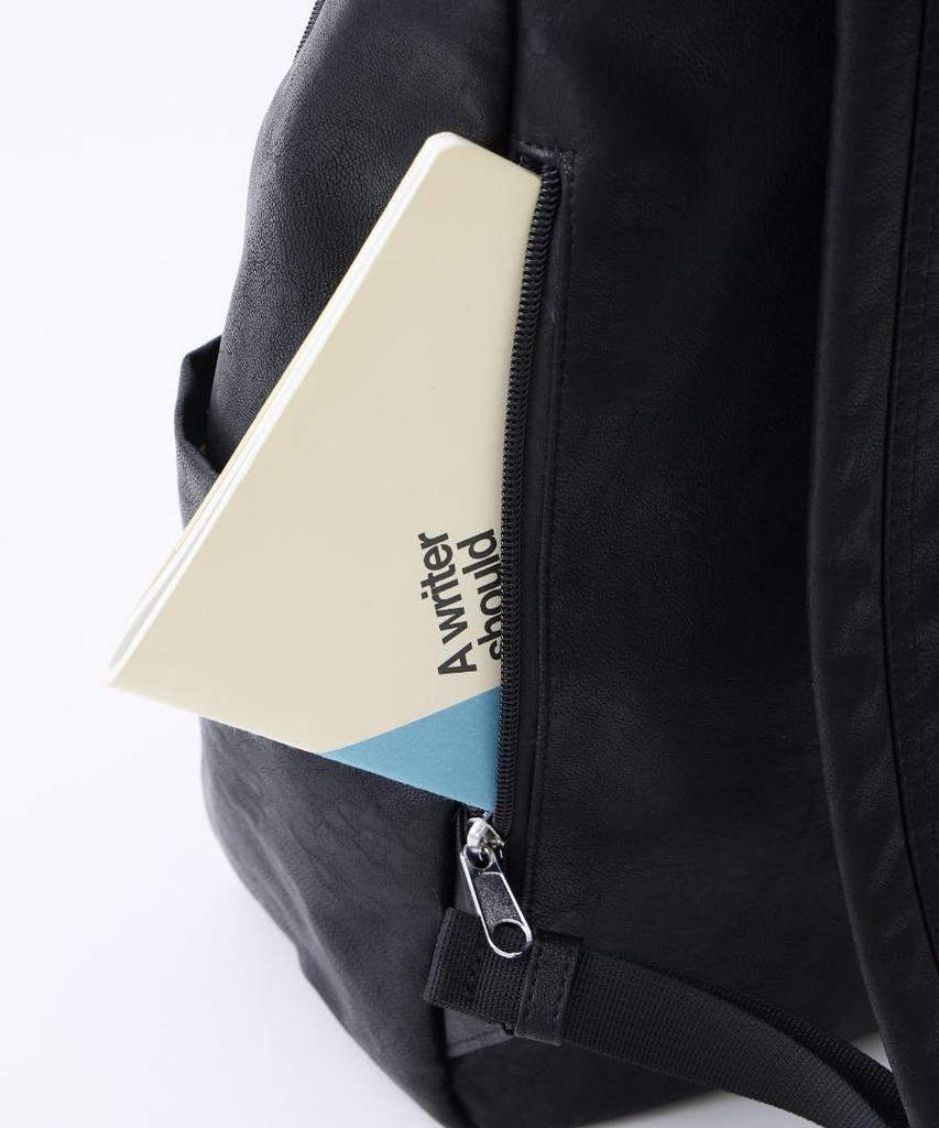 Washable PU Backpack A4 Washable Bottle Pocket