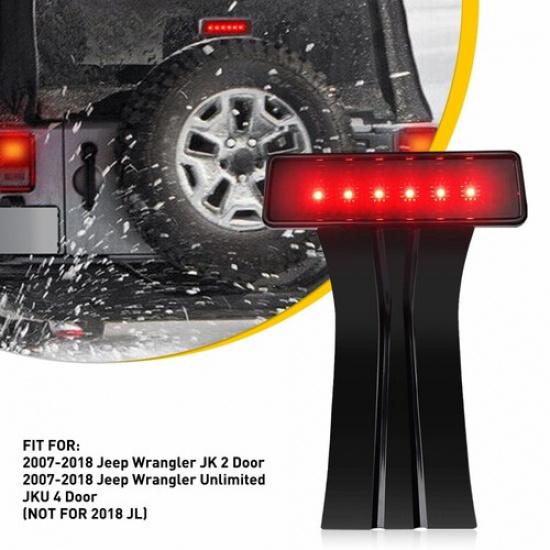 

For 2007-2018 Jeep Wrangler Tire Spare Carrier Mount Third Brake Light Tailgate