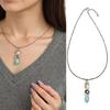Stylish Turquoise Owl Pendant Necklace Decoration for Women Who Love Bohemian Styles and Distinctive Accessories