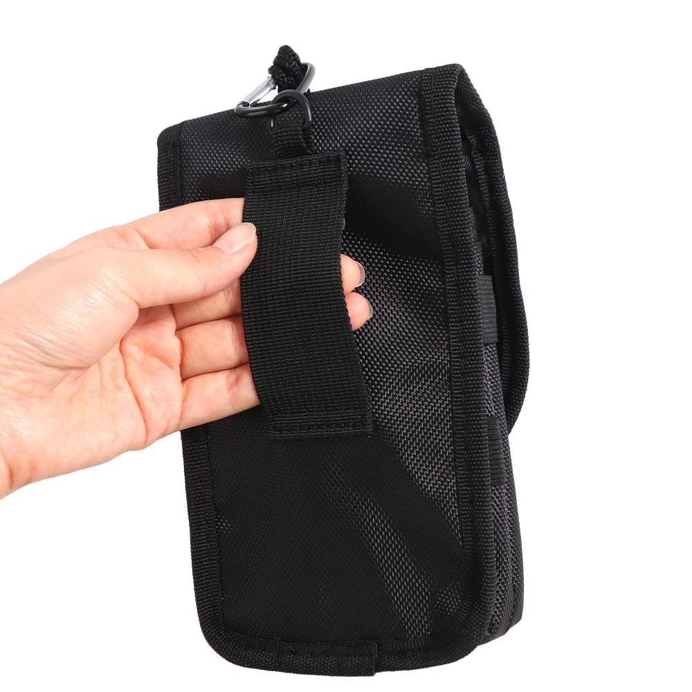 3 Compartments Men's Multifunction Wallet Oxford Men's Clip-On Bag Mobile Phone Belt Pouch  Travel