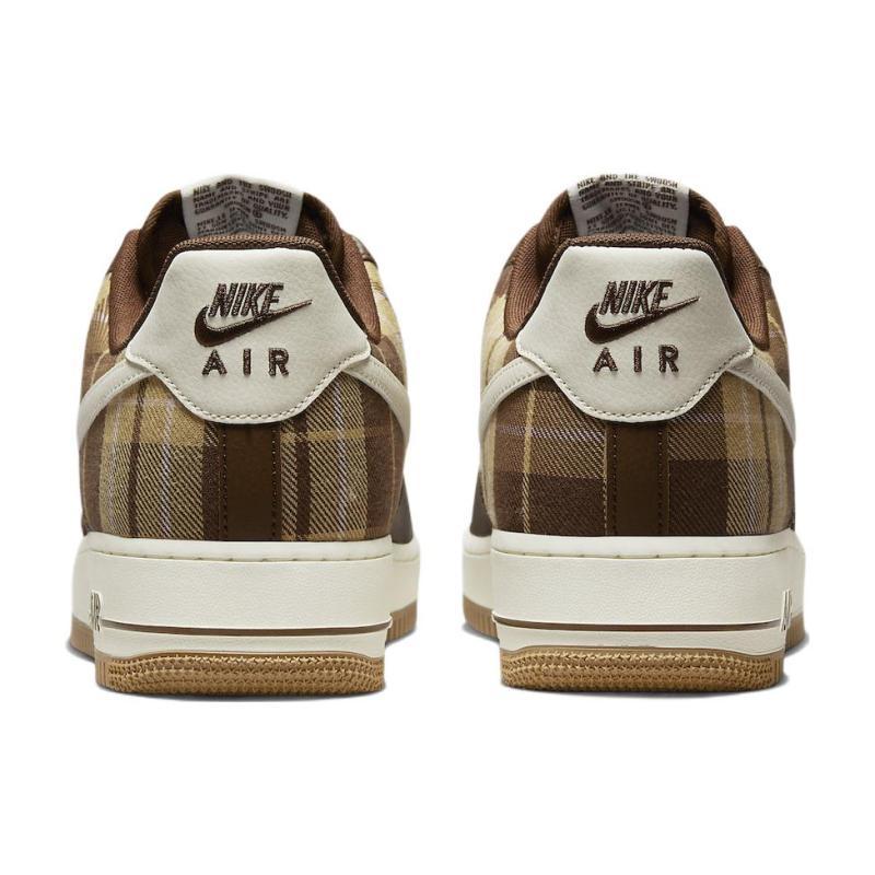 Nike Air Force 1 Low 'Cacao Plaid' Sneakers DV0791-200