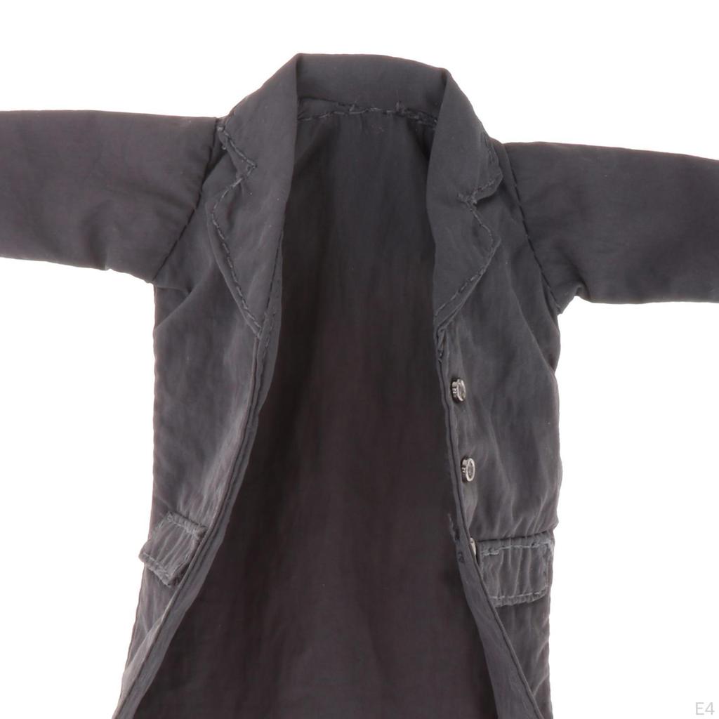 1/12 Male Trench Coat Miniature Soldier Costume Figure for 6'' inch