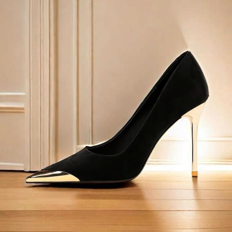 Elegant Ultra High Heels Ladies Patent Pumps Four Season Pointed Toe Thin-heel Women High Heel Wedding Office Career Shoes 35-42