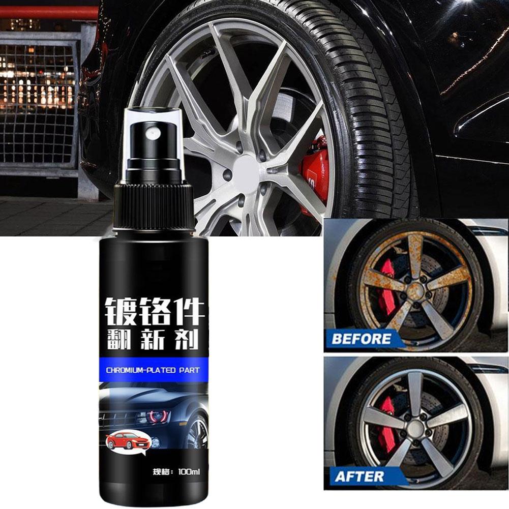 Car Restoration Polishing Spray Spray Multi-Purpose Car Rust Remove Oxide Layers for Wheel Hub Handle Window Lasting Metal Clean