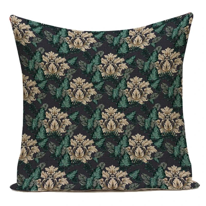 Decorative Throw Pillows Case Mandala Flower Geometric Middle Asian Ethnic Style Polyester Sofa Home Cushion Cover For Sofa
