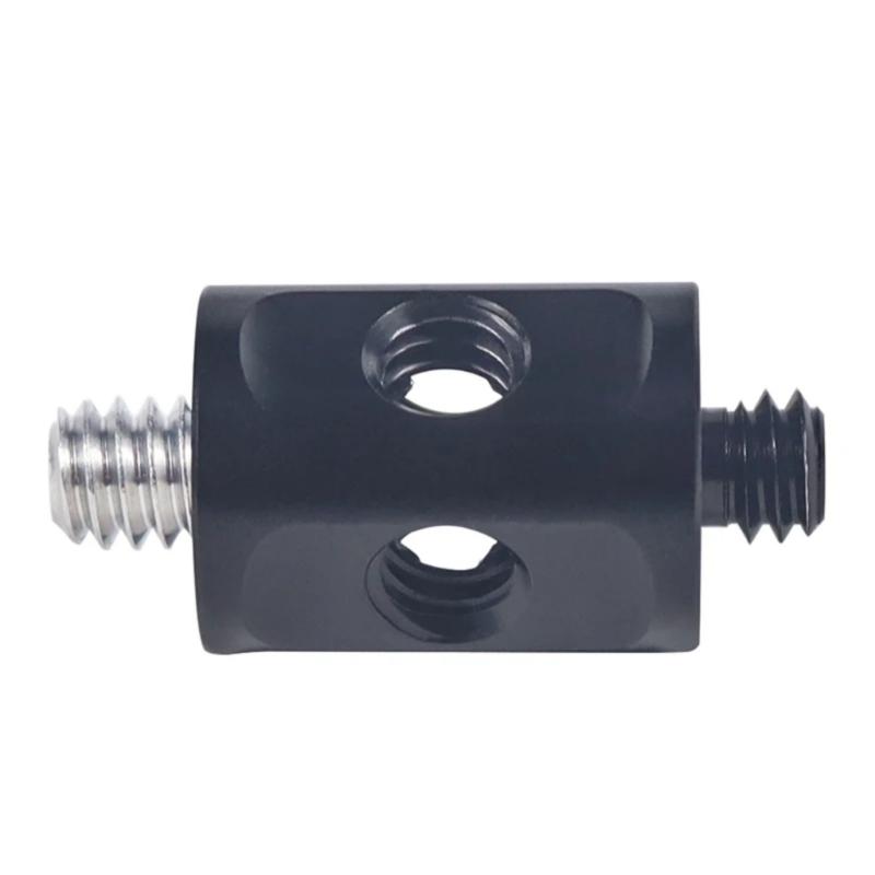 Aluminum 1/4 Adapter Connector For Photography Rig Carbon Fiber 15mm Rod Multiple Angle Mounting Compatibility
