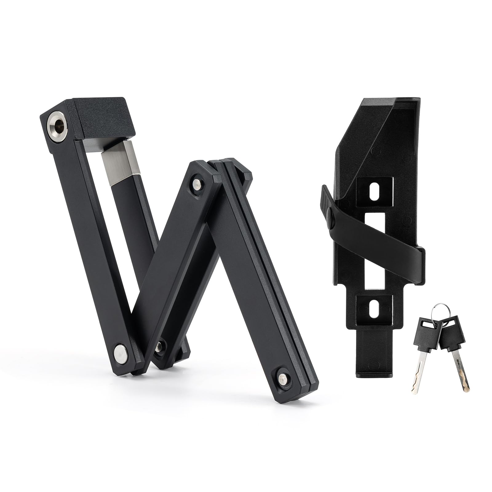 

ROCKBROS Bicycle Blade Folding Chain Includes 2 Mounting Suitable for Cross Black Lock, Lock, Lock, Heavy-Duty, 67cm, Anti-Theft, Compact, Portable, чёрный