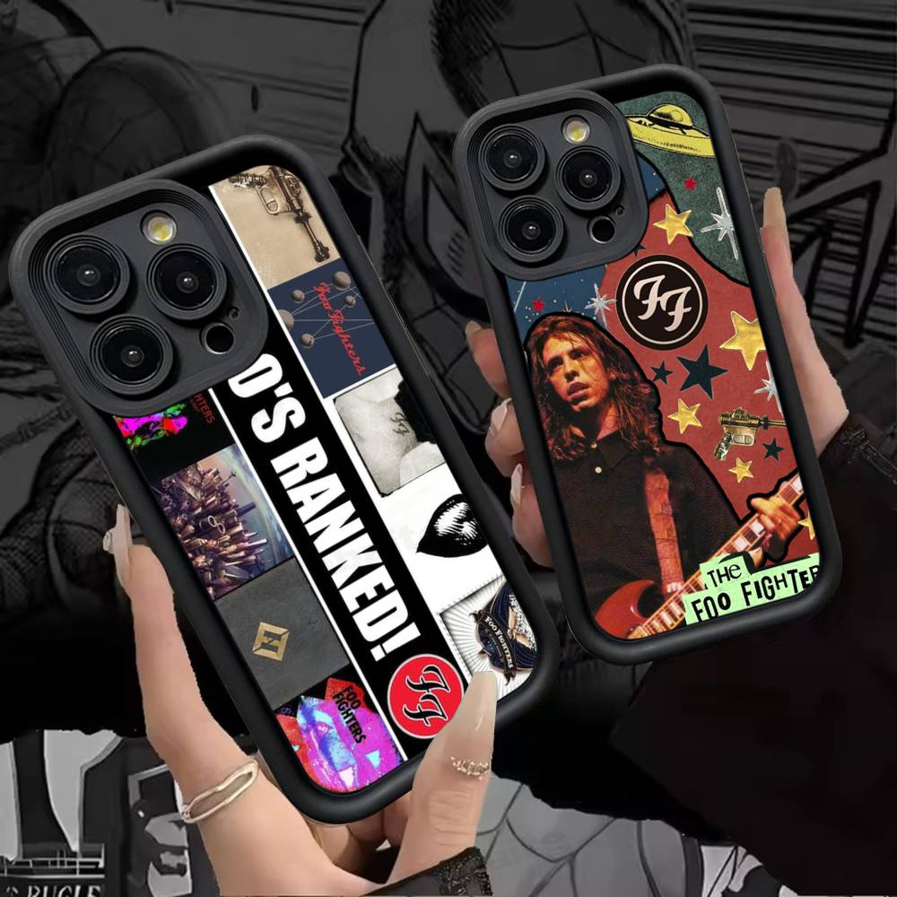 Band F-Foo F-Fighters Classic Rock Phone Case For IPhone 17 16 15 14 13 12 11 Pro Max Plus Silicone Shockproof Case