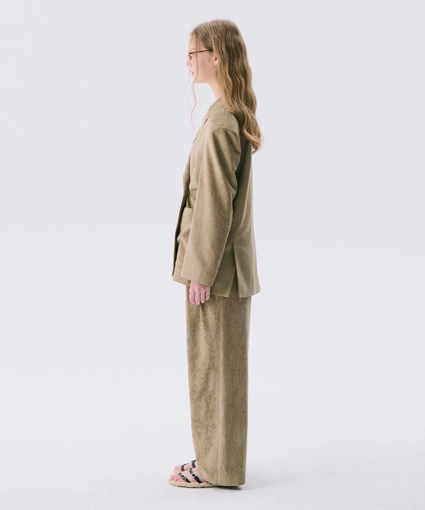WNDERKAMMER 25 Corduroy Wide Pants_Light Khaki