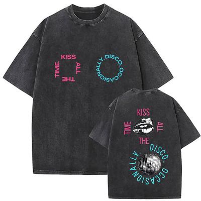 Harry Styles Together Tour Vintage Washed T-Shirt Men Women Pop Music Fashion Oversized Cotton Graphic T Shirt