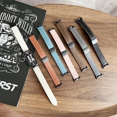 Fashion Leather Watch Strap For Xiaomi Mi Band 9 Bracelet Replacement Wristband Miband 8 NFC Correa SmartAccessories Wrist Strap