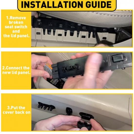 10 Way Power Control Seat Switch For Ford Escape F-150 F-250 F-350 9L3T14B709FAW