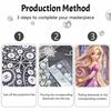 Disney Rapunzel Pearl Painting Handmade Diy Pearl Art Painting Simple Living Room Hanging Painting Decoration