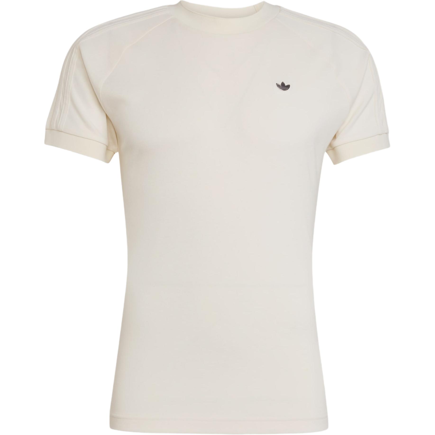 

Adidas Originals Logo Slim Fit Crew Neck Short Sleeve T-Shirt Men tops Off-White JY3945 M