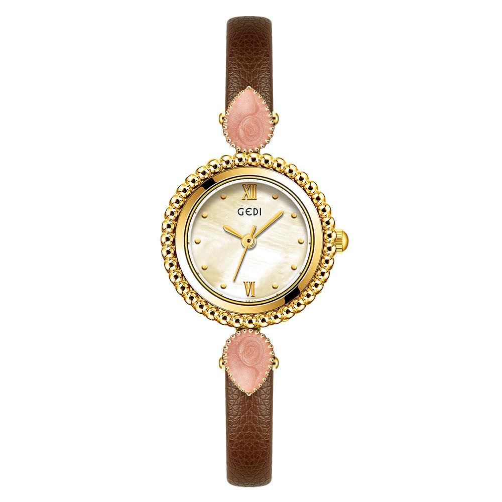 Bohemian Women'S Watch, Niche High-End Fritillary Disc, Small And Exquisite Temperament, Belt Quartz Watch