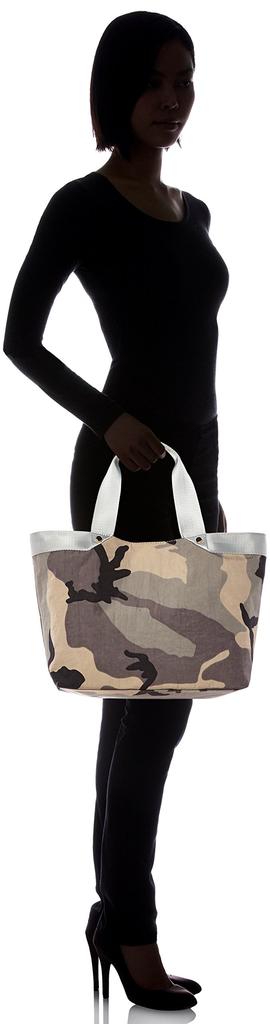 Cuco Tape Handle Camouflage Print Solid Color Tote Bag, A4 Size, CommuterSchool, Web Exclusive, 1613111084