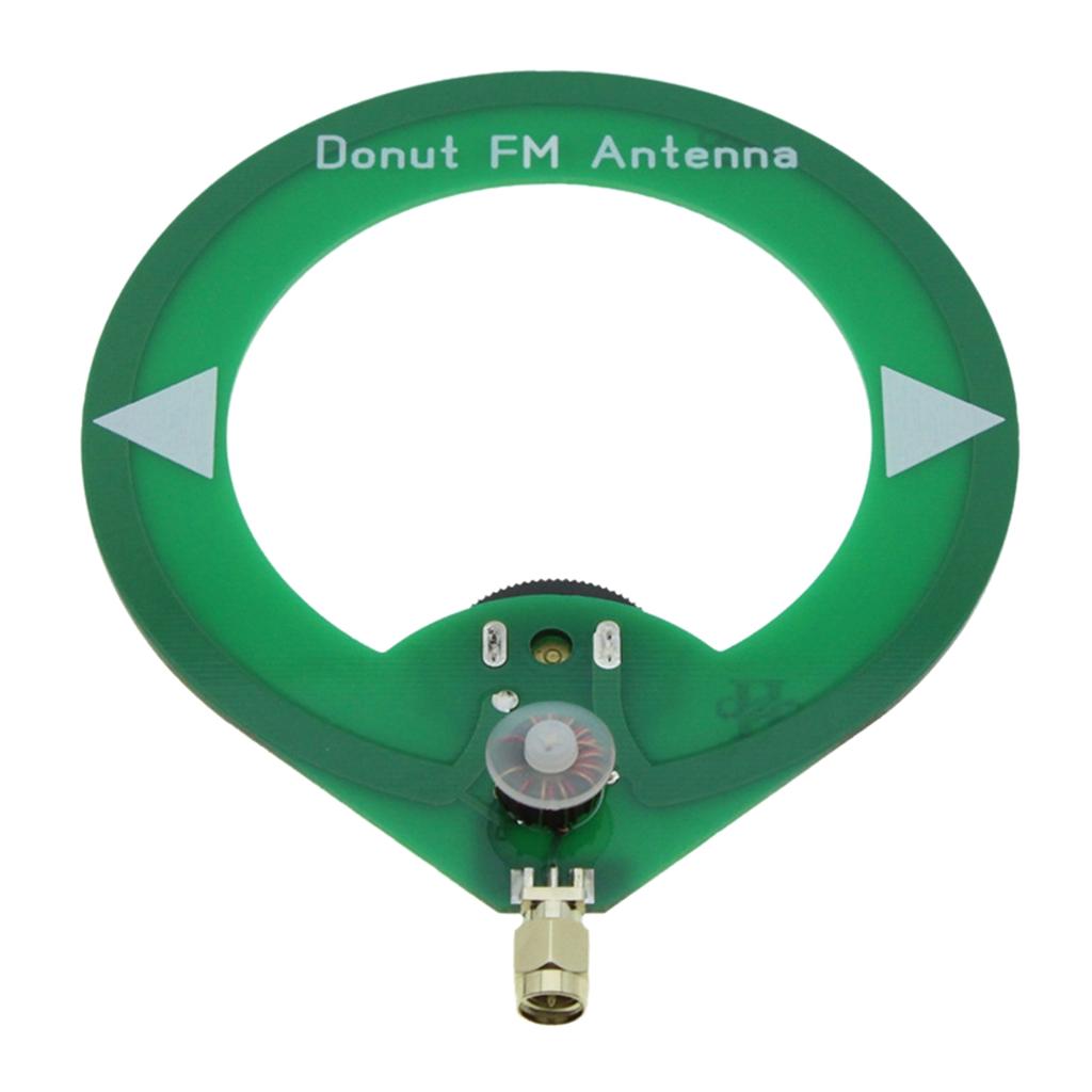 AA58 Donut FM Antenna 75M-135MHz FM Antenna SMA Male Interface Mini Loop Antenna