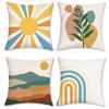 Home Decor Vibrant Geometric And Nature-Print Pillow Covers Pattern Cushion Cover Suitable For Sofa Bedroom Car Pillow Cover