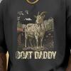 Funny Fathers Day Gift For Dad, Goat Daddy Shirt, Goat Dad Graphic Tee, Farm Animal Lover T Shirt For Men