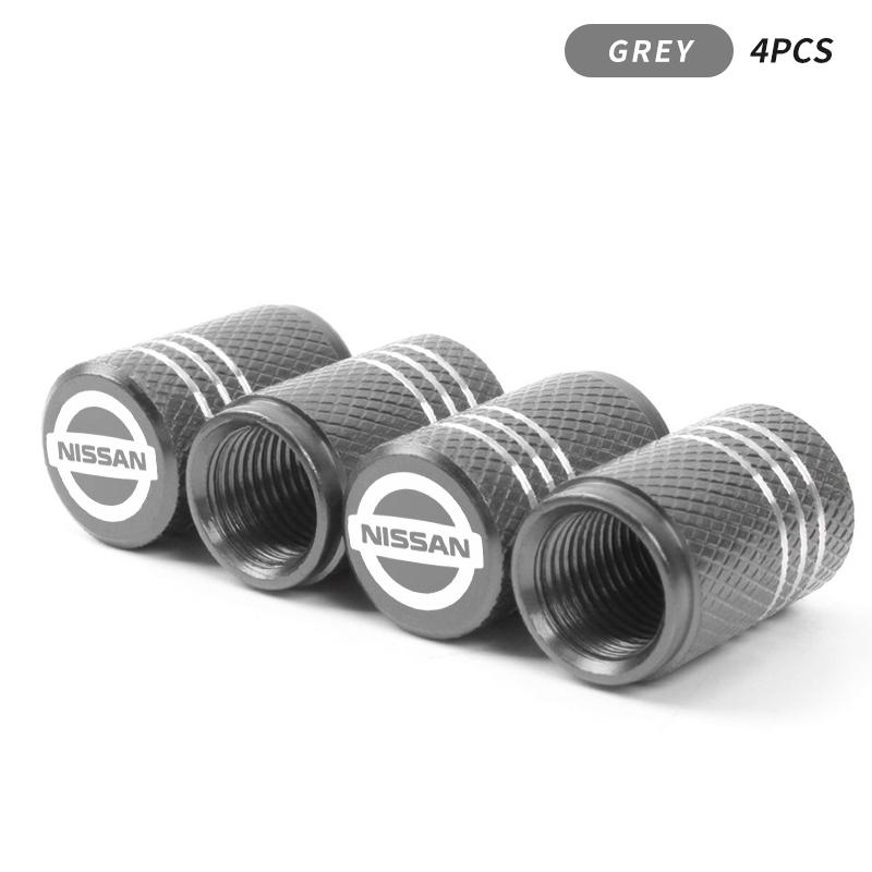 Automobile Tire Inflation Nozzle Cover Bolt-in Aluminum Theftproof Valve Caps For Nissan Nismo Tiida Teana Skyline Juke X-trail