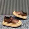 Winter Platform Low-top Lazy Leather Single Cotton Casual Shoes Cr