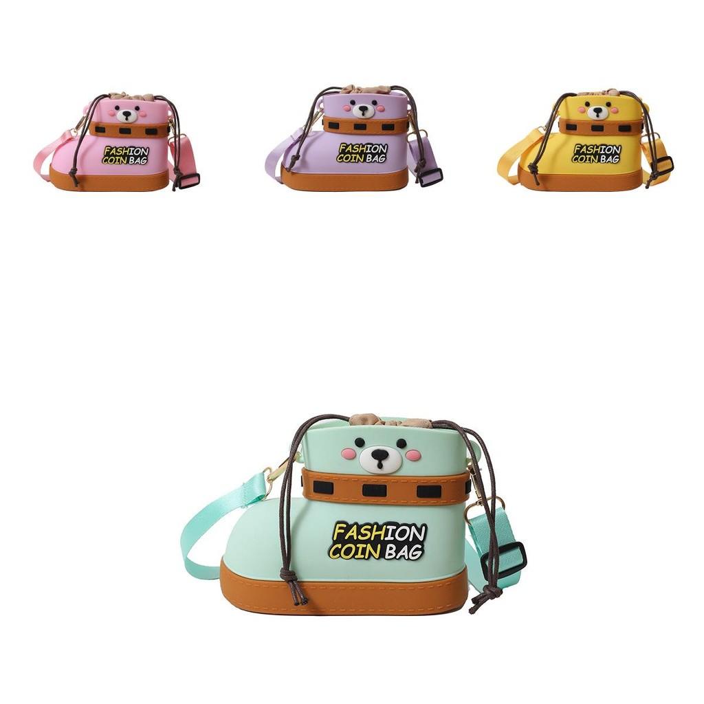 Shoe Teddy Shaped Bear Shoulder Bag Cartoon Handbag Adjustable Shoulder Strap