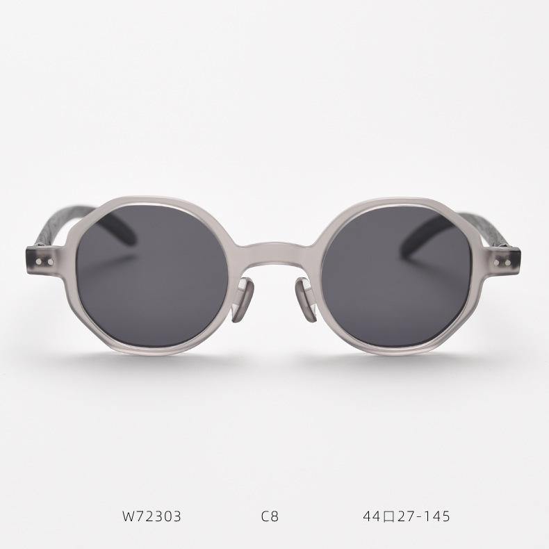 

Унисекс Ретро TR90 Поляризованные Многоугольные Солнцезащитные Очки с Дизайном Под Дерево