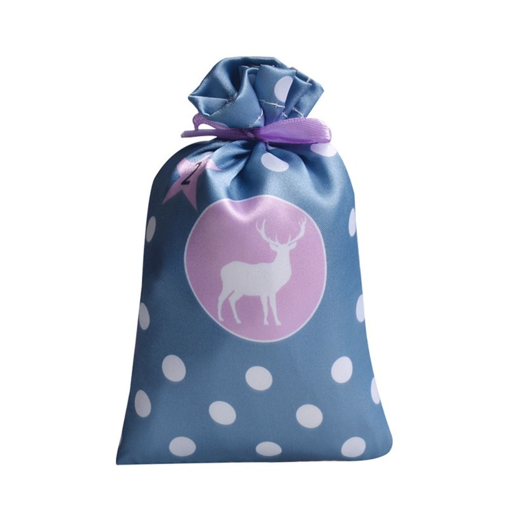 Hanging 24 Arrival Calendar Hanging Bag Large Capacity Christmas Candy Bag  Jewelry Storage