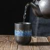 Japanese Style Ceramic Water Mugs Vintage Single Pottery Kung Fu Tea Cups Drinkware Coffee Cups Wine Mug Small Water Mugs New
