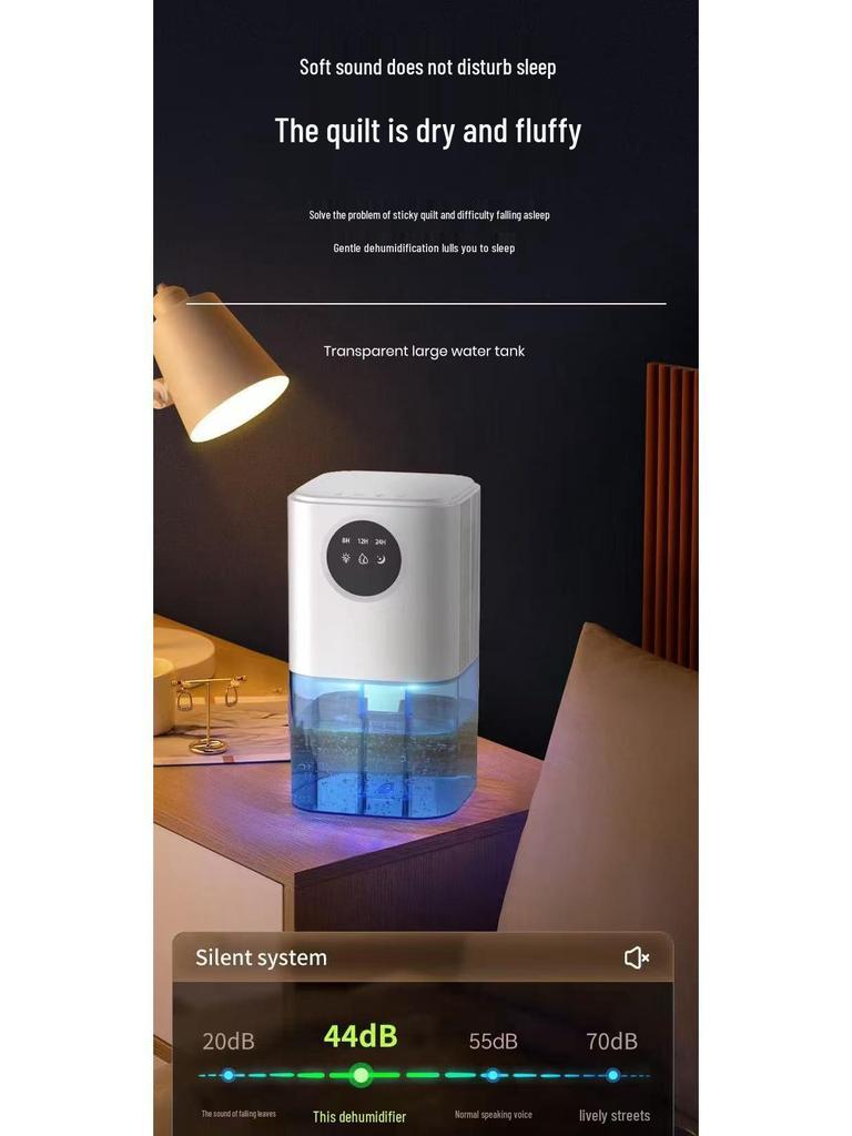 Portable Large Capacity Intelligent Dehumidifier for Home and Bathroom