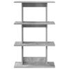 Wall Shelf Wall Mount Gray 56 x 20 x 90 cm Particleboard