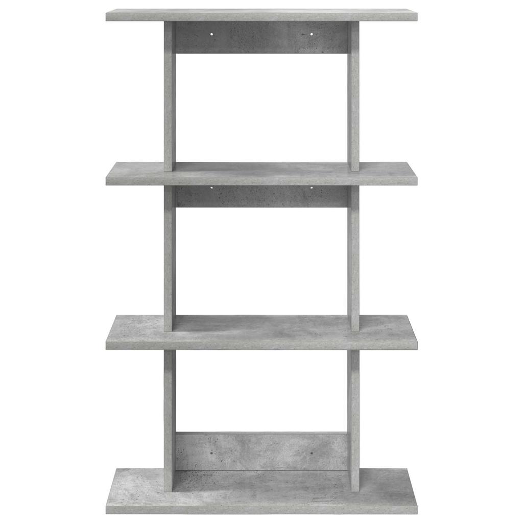 Wall Shelf Wall Mount Gray 56 x 20 x 90 cm Particleboard