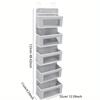 1pc Baby Product Storage Hanging Bag Four Grid Hanging Storage Bag Children's Products Toy Storage Door Frame Hanging Bag