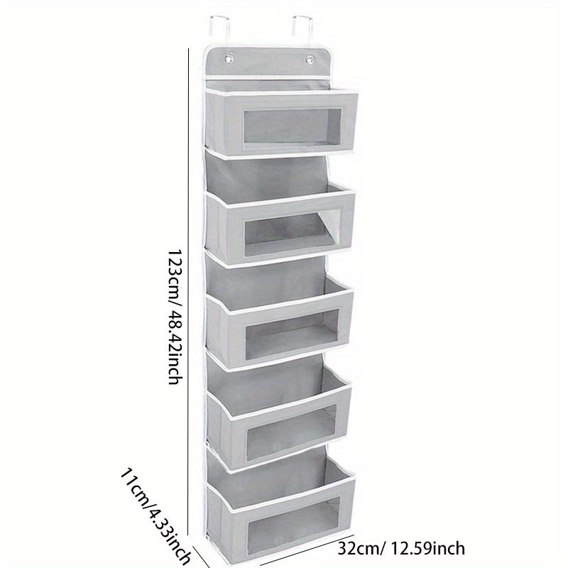1pc Baby Product Storage Hanging Bag Four Grid Hanging Storage Bag Children's Products Toy Storage Door Frame Hanging Bag