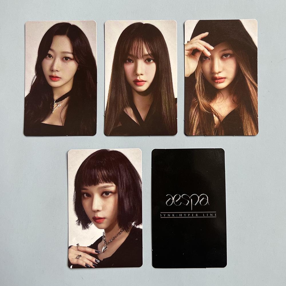 Aespa 2023 SYNK: HYPER LINE Random Photocard Collection Event Photocards