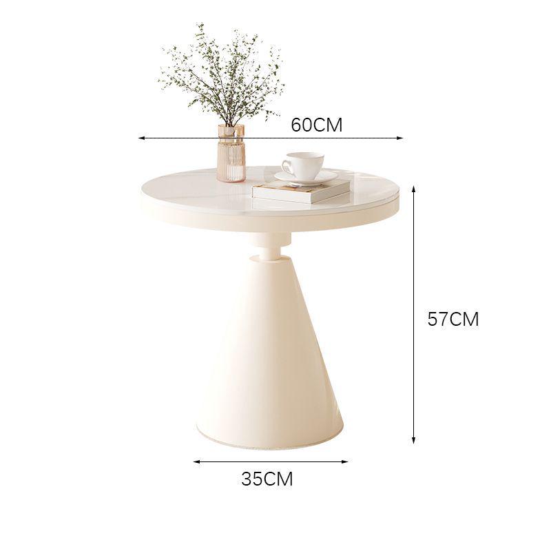 Minimalist Luxury Round Side Table for Living Room or Bedroom Bedside and Coffee Use