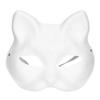 5 Pcs White Mask Adult Blank DIY Drawing Mask Halloween Costume Party Accessory(Cat Face)