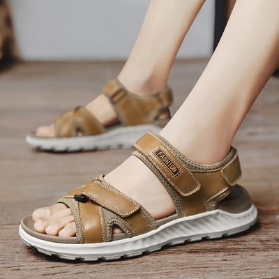 Moda Verano Nuevas Sandalias de Suela Gruesa para Hombre Zapatos para Senderismo al Aire Libre Viajes Tendencia Sandalias de Camping Zapatos de Playa Punta Abierta Zapatos Casuales para Hombre