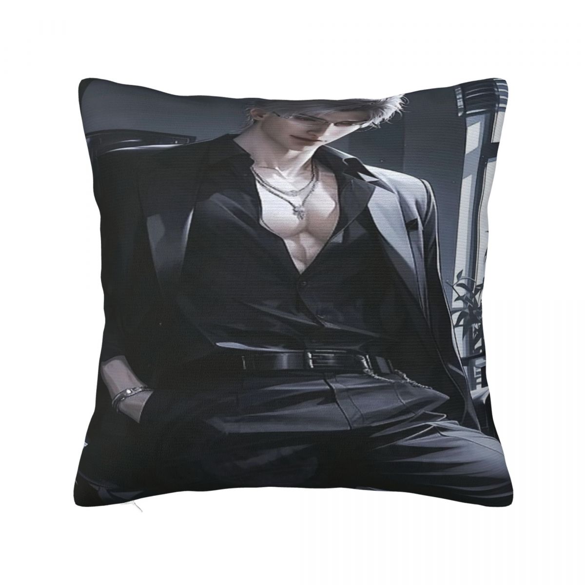 

Stylish Home Love And DeepspaceDecor Pillowcase Accessories anime cartoon Pillow Cover Zippered Multi Size 12x12Inch