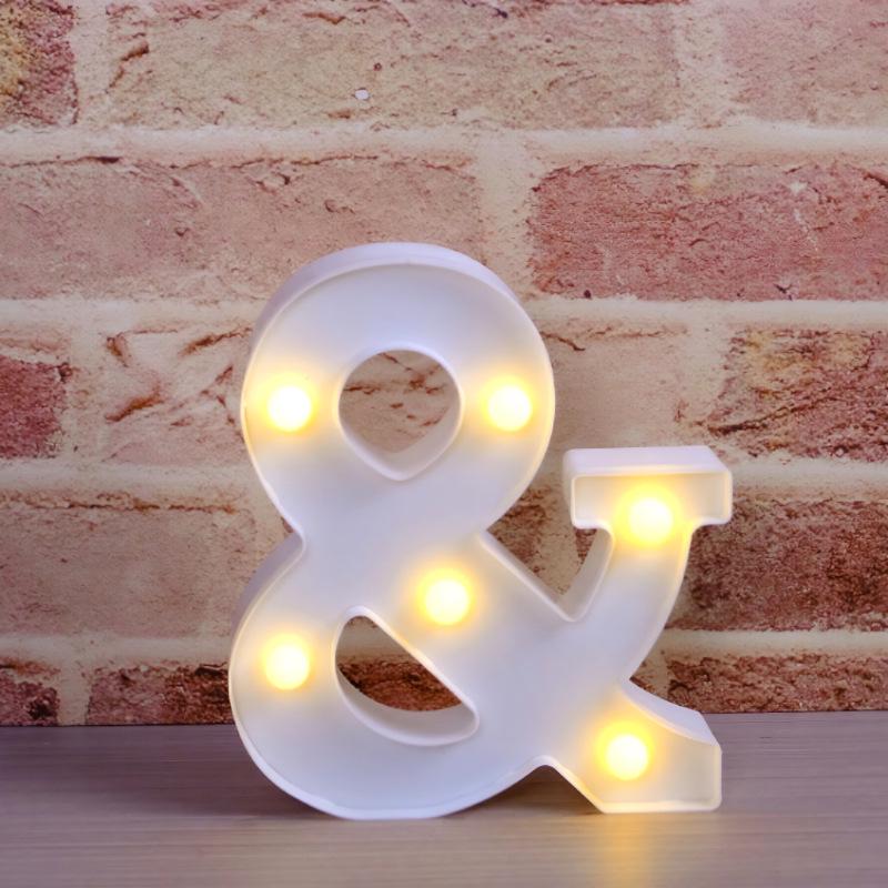 LED Luminous Letter and Number String Lights for Birthday, Proposal, and Event Décor