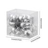 12Pcs Heart Christmas Tree Ornaments Decorative Hanging Baubles Charm Pendants for Wedding Party Birthday Indoor Celebration