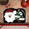Christmas Alien Home Entrance Mat – Water-Absorbent, Anti-Slip Decorative Foot Mat for Bathrooms