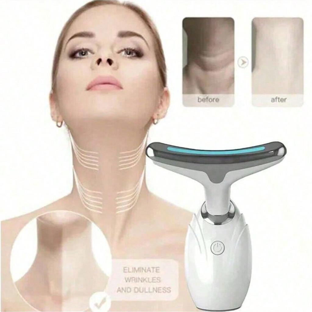 3 Color Neck And Face Massage Device, Multifunction Beauty Instrument, Gift For Women And Mother's Day