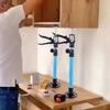 2PCS Telescopic Support Rods with Non Slip Pads Stainless Steel Adjustable Pole for Woodworking Cabi
