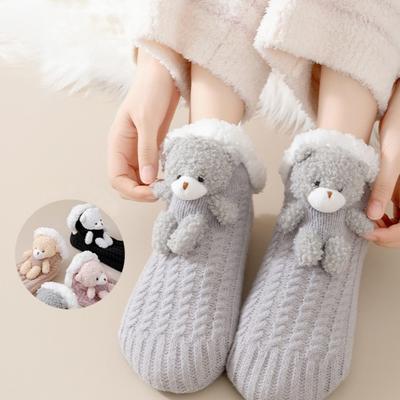 New Thickened Floor Socks Soft Non Slip Slipper Socks Useful Winter Warm Home Sleeping Socks Winter