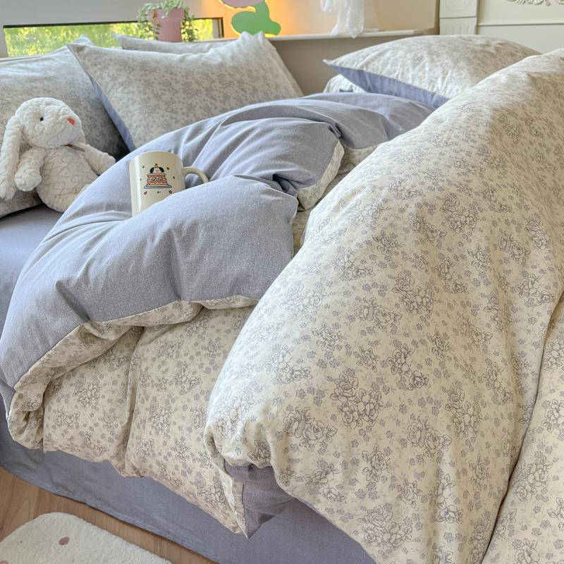 Cotton Bedding Set Duvet Cover with Pillowcases Bedclothes Comforter covers Sets Duvet Cover Queen Size with Pillow cover