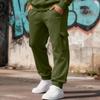 Herren Cargo Jogginghosen mit elastischem Bund und Kordelzug, schmal zulaufende lässige Hosen